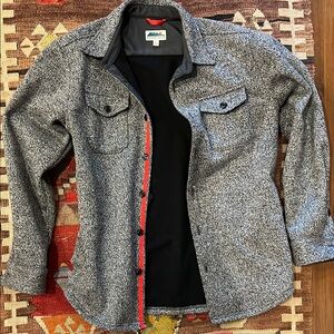 Edgevale Gray Button-Up Shirt Jacket